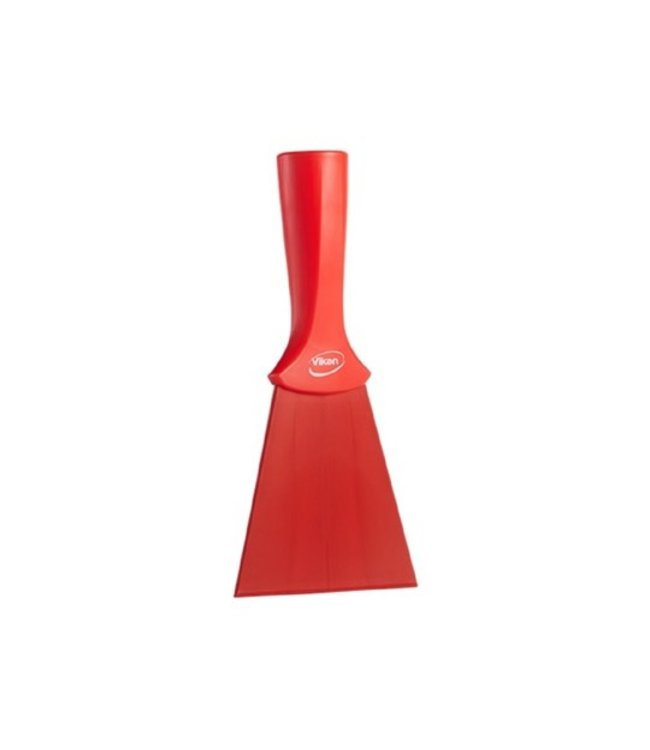 Vikan nylon handschraper met schroefdraad, 10 x 23.5cm , rood