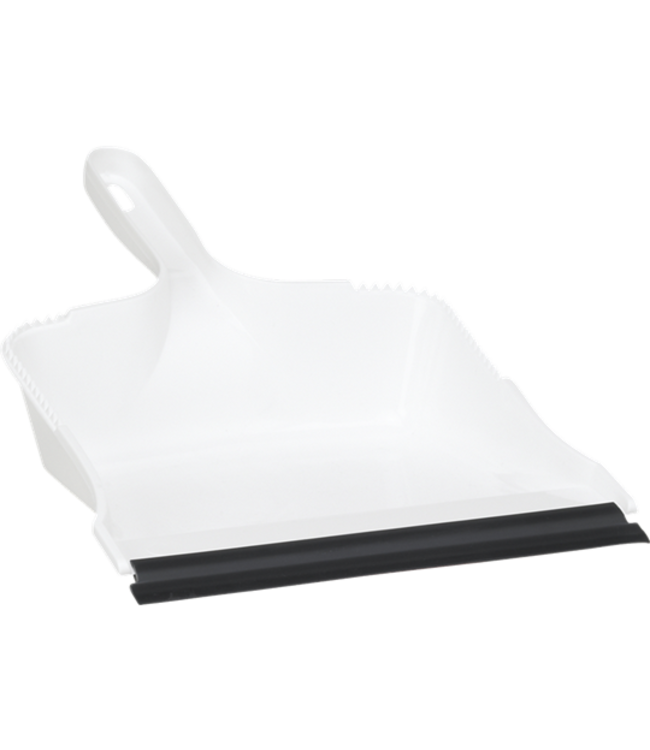 Vikan stofblik, kunststof, rubberm wit, 28 x 32cm