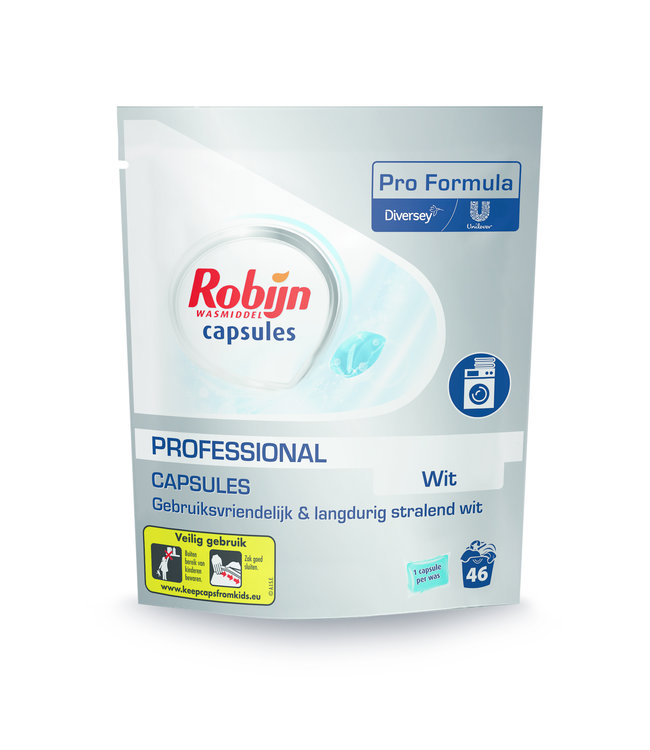Robijn Pro Formula Wasmiddel Capsules White / 46 capsules