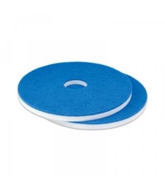 Wecoline Melamine vloerpad 16" wit-blauw