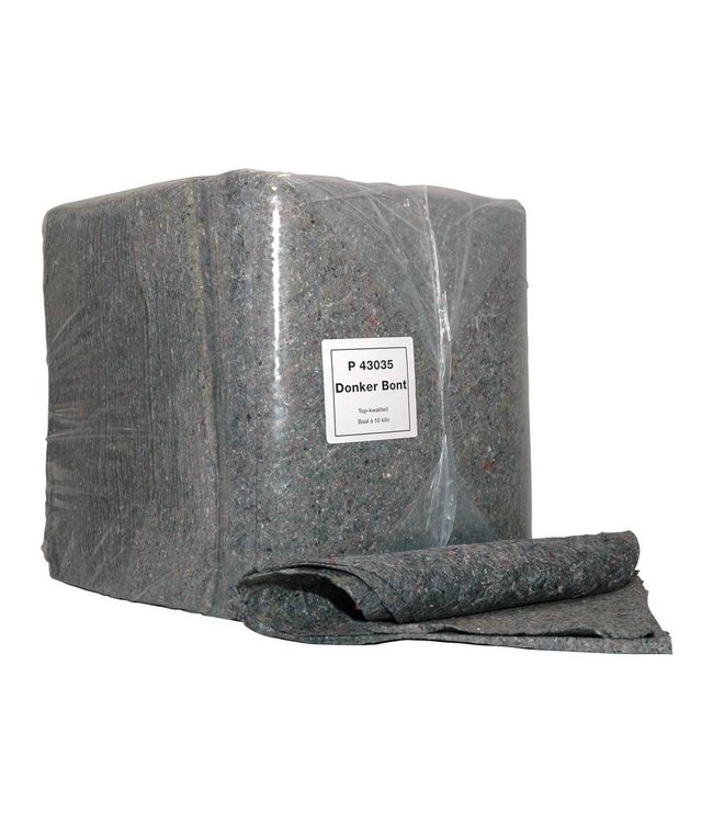 Poetsdoeken donkerbont, 40x40cm, zak 10KG