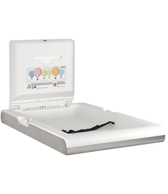 Babyverschoontafel verticaal RVS
