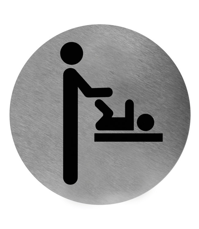 Pictogram luierverschoning RVS