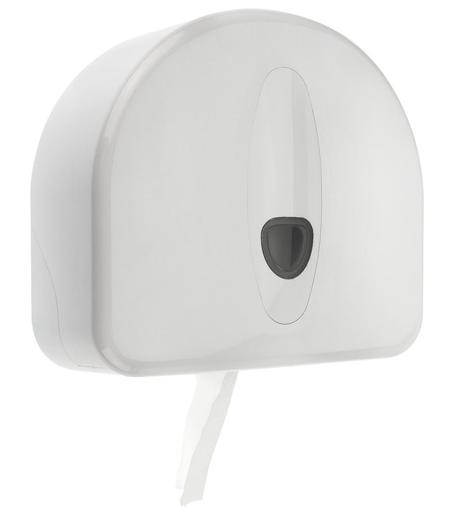 Jumboroldispenser maxi kunststof wit