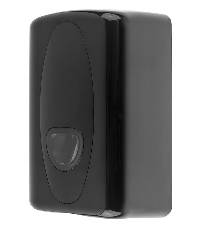 Poetsroldispenser midi kunststof zwart