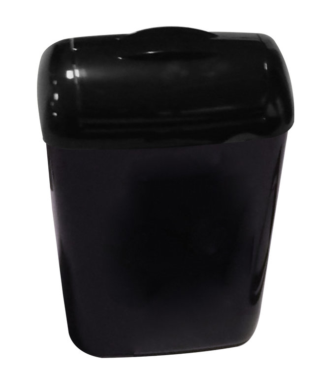 Hygiënebak 8 liter kunststof zwart