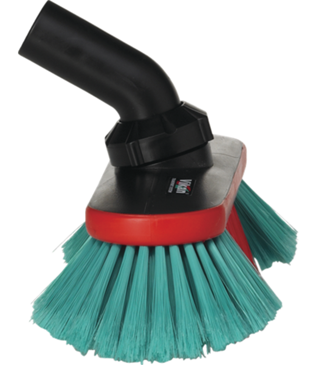 Vikan Hoekverstelbare autowasborstel met watertoevoer, 25 cm breed