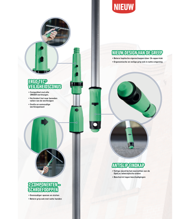 Unger OptiLoc 2-delig, 2,50m