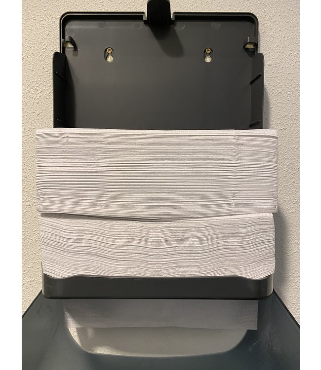 Vouwhanddoekjes Z-vouw, 2-laags, recycled tissue wit, 3200 stuks