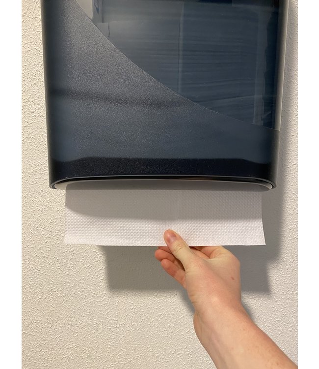 Vouwhanddoekjes Z-vouw, 2-laags, recycled tissue wit, 3200 stuks