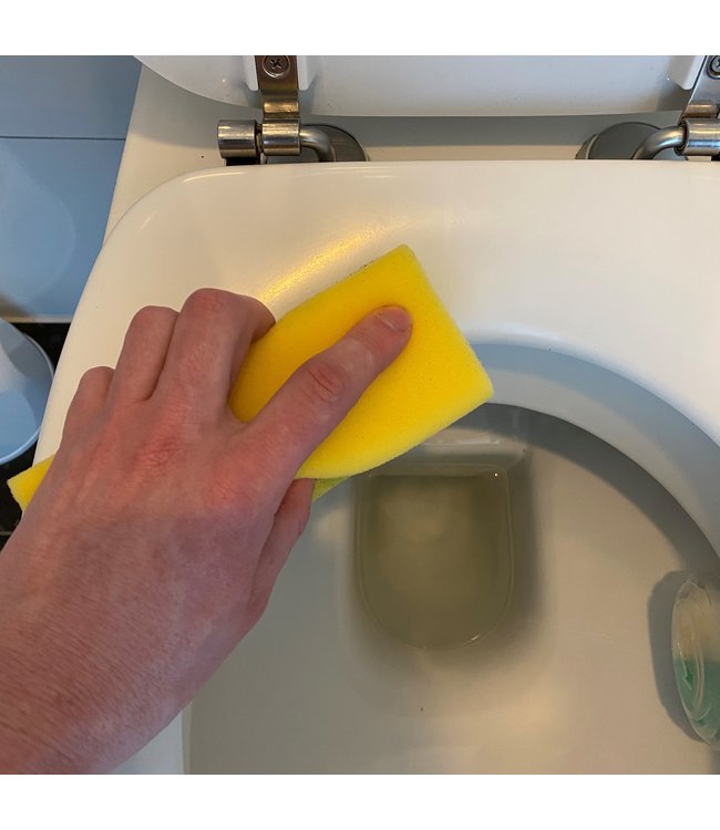 Handgreepspons PROFI, GEEL-GROEN