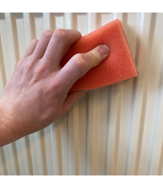 Handgreepspons PROFI, ROOD-WIT