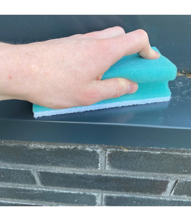 Handgreepspons PROFI, BLAUW-WIT