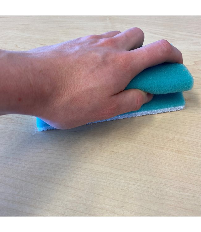 Handgreepspons PROFI, BLAUW-WIT