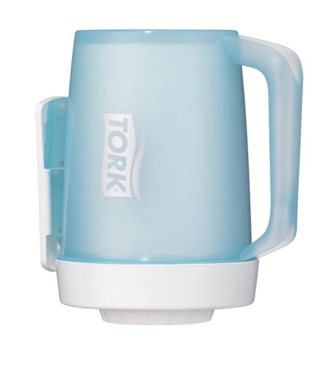 Tork Draagbare Mini Centerfeed Dispenser, wit/turqoise, kunststof, Performance-Line