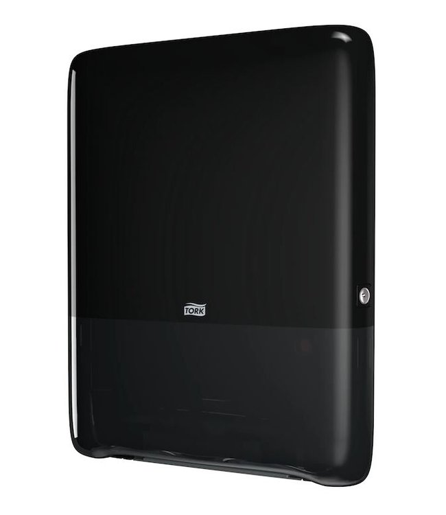 Tork PeakServe® Mini Continu™ Handdoek Dispenser, zwart, kunststof, Elevation-Line