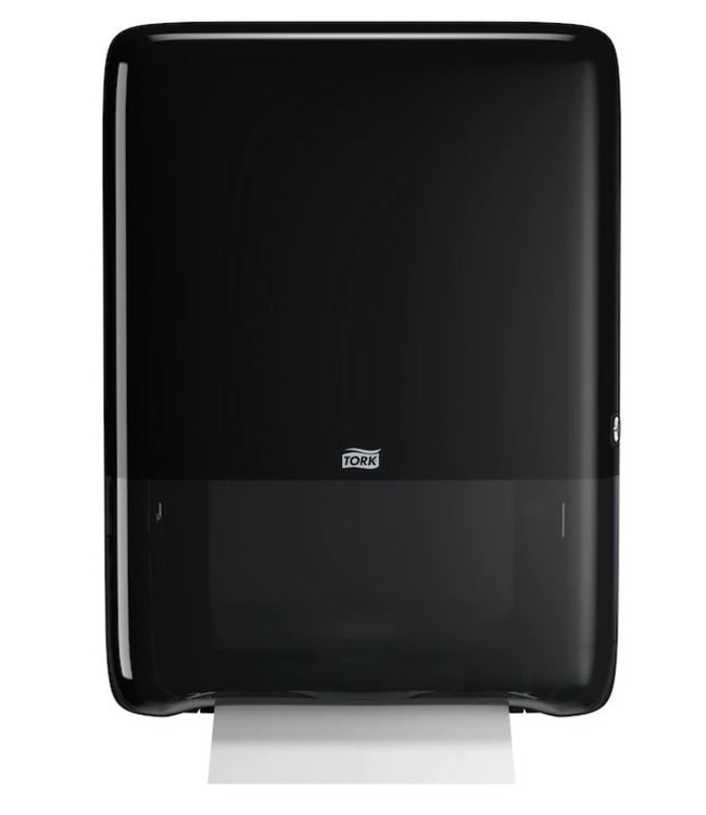 Tork PeakServe® Mini Continu™ Handdoek Dispenser, zwart, kunststof, Elevation-Line
