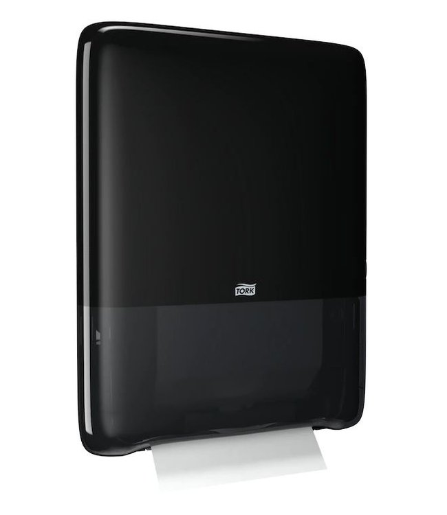 Tork PeakServe® Mini Continu™ Handdoek Dispenser, zwart, kunststof, Elevation-Line
