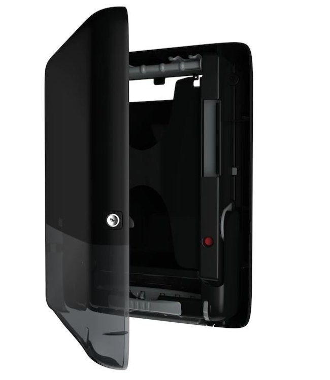 Tork PeakServe® Mini Continu™ Handdoek Dispenser, zwart, kunststof, Elevation-Line