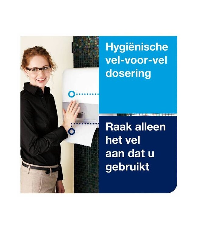 Tork Matic® Sensor Handdoekrol Dispenser, wit, kunststof, Elevation-Line