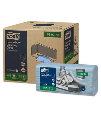 Tork Heavy-Duty Reinigingsdoek XL Handy Box, 1-laags, blauw, 41,5x35,5cm, 4x105st, 420st/doos