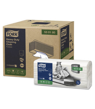 Tork Heavy-Duty Gevouwen Reinigingsdoek XL, wit, 1-laags, 61,5x35,5cm, 4x70st, 280st/doos