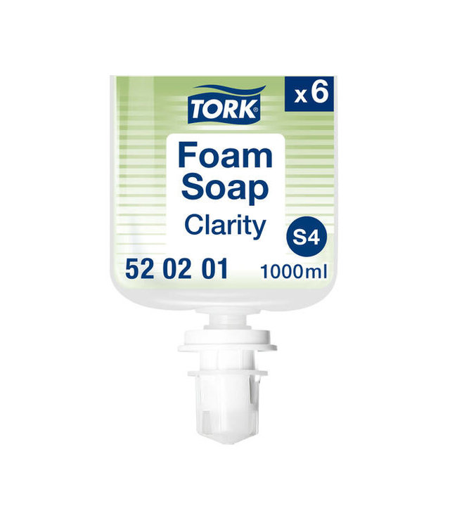 Tork Zuivere Schuimhandzeep zonder kleurstof, 1ltr/flacon, 6st/doos