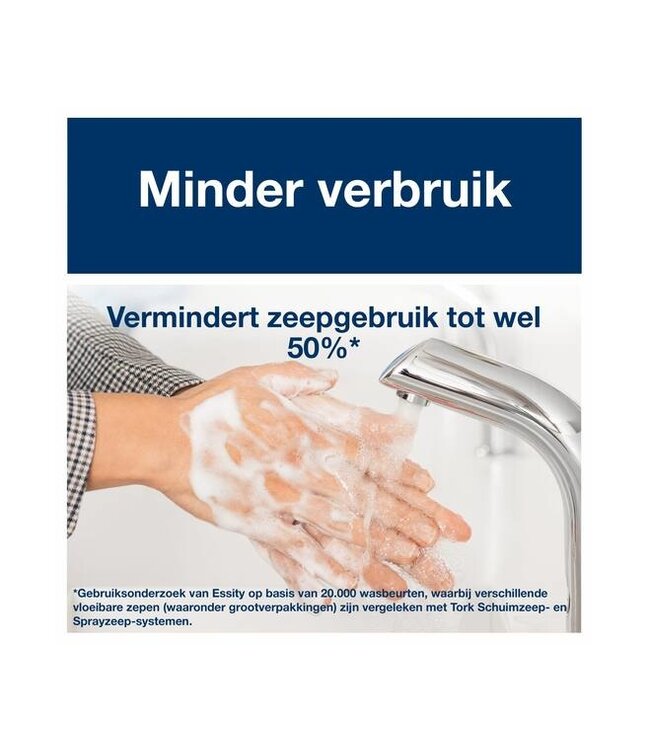 Tork Zuivere Schuimhandzeep zonder kleurstof, 1ltr/flacon, 6st/doos
