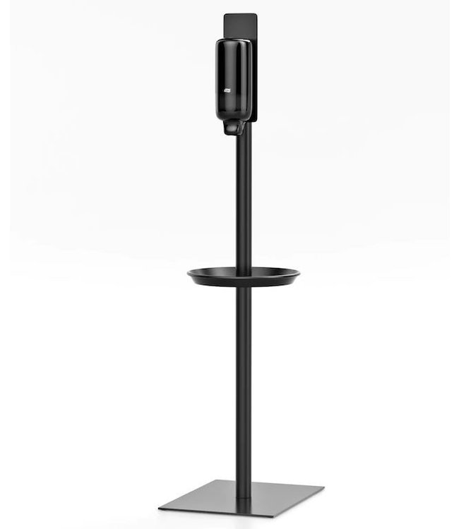 Tork Handhygiëne Stand, zwart, roestvaststaal, 36,5x50x147,6cm