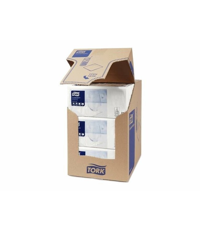 Tork Lunchservet Universal, 1-laags, wit, 30x30cm, ¼-vouw, 28x100st, 2.800st/doos