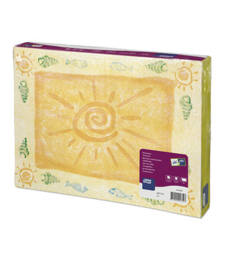 Tork Placemat Sun Advanced, 1-laags, decor, 42x30cm, 5x500st, 2.500st/doos