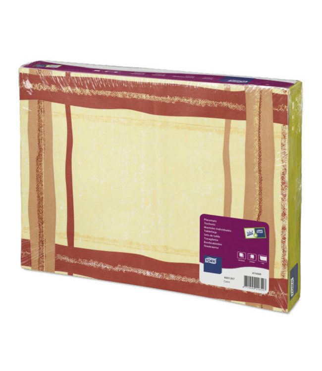 Tork Placemat Carre Advanced, 1-laags, decor, 42x30cm, 5x500st, 2.500st/doos