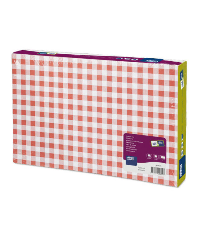 Tork Placemat Bistrored Advanced, 1-laags, decor, 42x30cm, 5x500st, 2.500st/doos