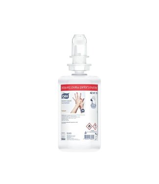 Tork Vloeibare Alcohol voor Handdesinfectie, transparant, 1ltr/flacon, 6st/doos