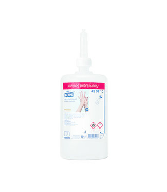 Tork Vloeibare Alcohol voor Handdesinfectie, transparant, 1ltr/flacon, 6st/doos