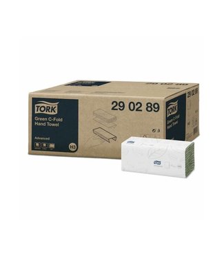 Tork C-vouw Handdoek Advanced, 2-laags, groen, 25x41cm, 20x96vel, 1.920vel/doos