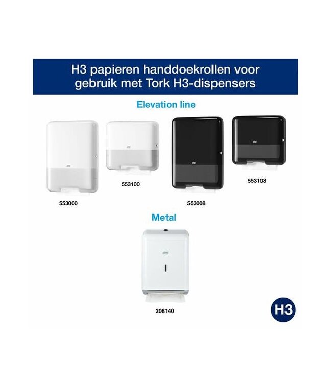 Tork Z-vouw Handdoek Advanced, 2-laags, wit, 23x22.6, 15x250vel, 3.750vel/doos