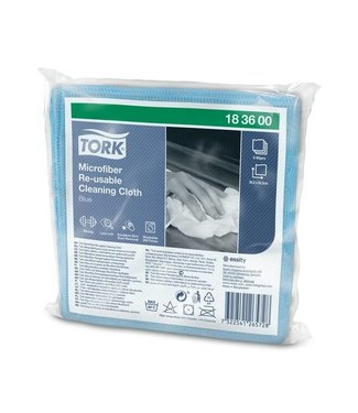 Tork Premium Microvezel reinigingsdoek, blauw, 30.5x30.5cm, 8x6st/pak