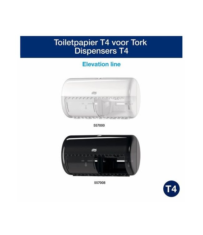 Tork Extra Zacht Traditioneel Toiletpapier Premium, 3-lgs, 19mtr/10cm, 155vel/rol, 7x8rol, 56rol/pak