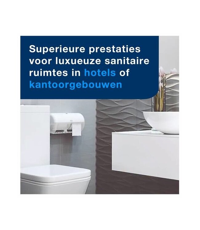 Tork Extra Zacht Traditioneel Toiletpapier Premium, 3-lgs, 19mtr/10cm, 155vel/rol, 7x8rol, 56rol/pak