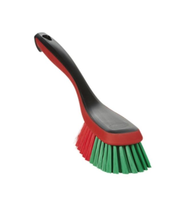 Vikan Transport handborstel 325mm, lange vezels, rubber stootrand