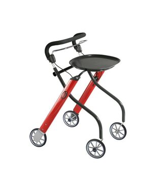 Trust care Let's Go Indoor rollator, rood/grafiet