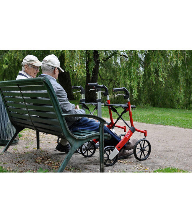 Trust Care Let's Go Out rollator rood/zwart