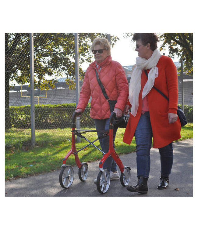 Trust Care Let's Fly Out rollator, rood