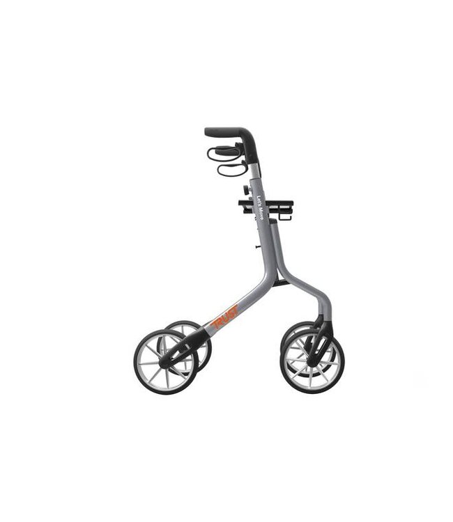 Trust Care Let's Move Out rollator grijs, met tas