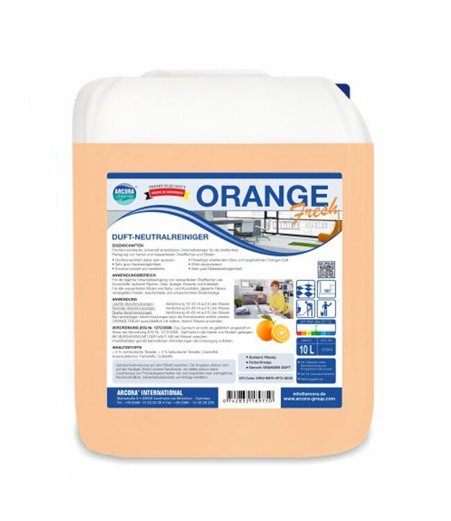 Geparfumeerde interieurreiniger - ORANGE FRESH 10L