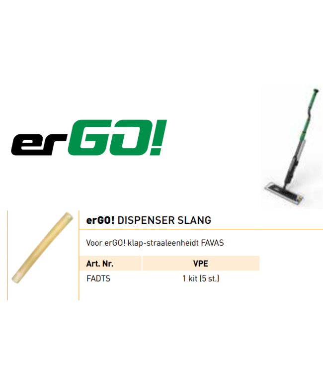 erGO! Dispenser-slang set (5 st.)