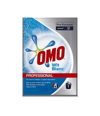 Johnson Diversey Omo Prof. Waspoeder Wit Sachets 100 gram / 1 wasbeurt