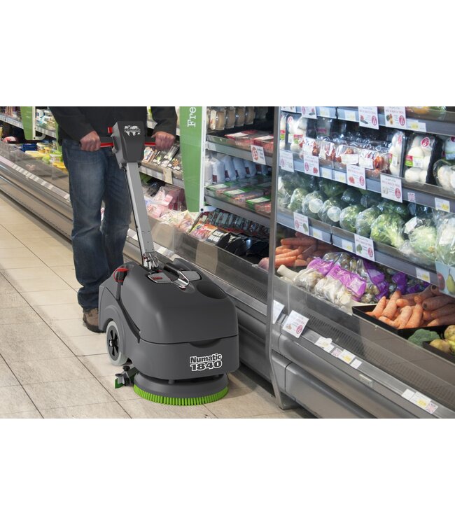 Numatic TTB1840-NX schrob-zuigmachine graphite, enkel batterij