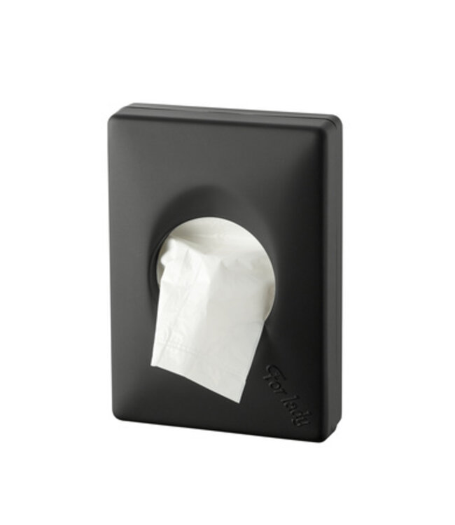PlastiQline Exclusive Hygiënezakjeshouder kunststof zwart